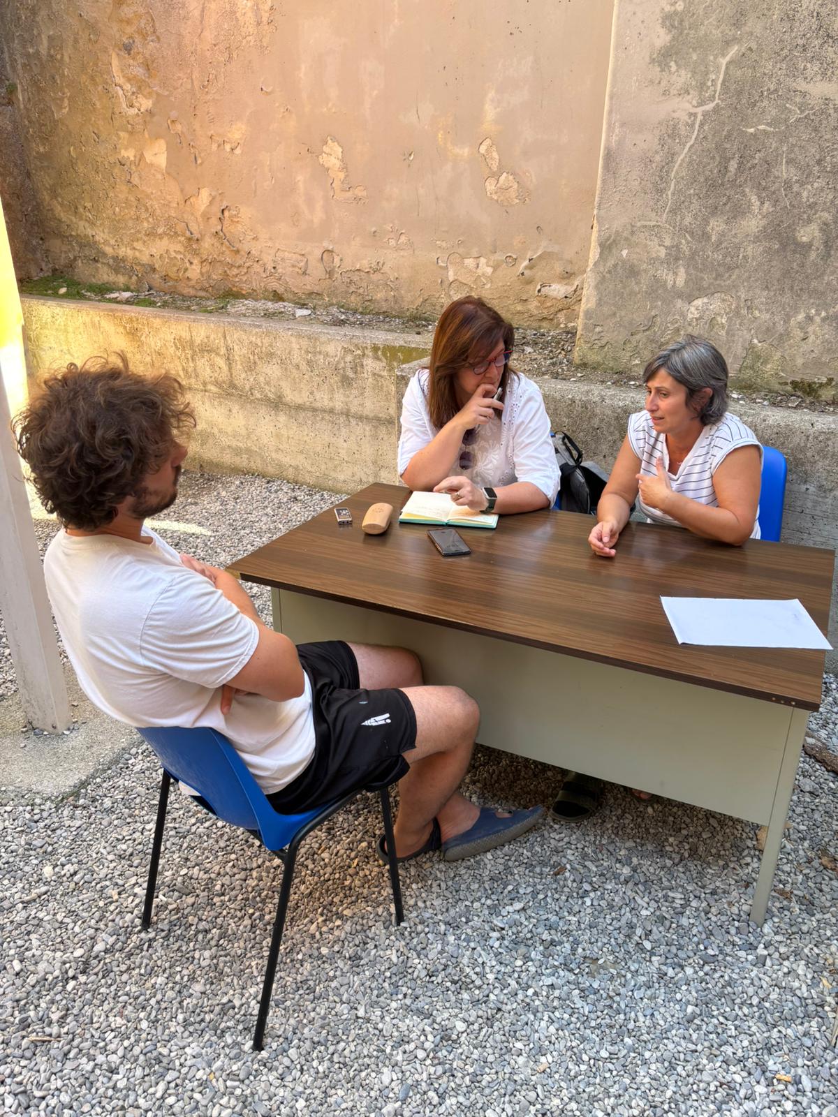 Il momento dell'intervista Il momento dell'intervista