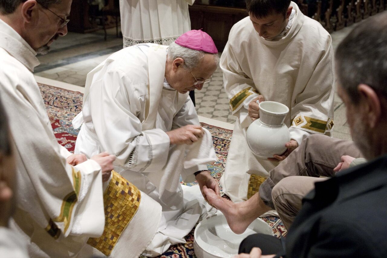 Cattedrale di San Giusto - Gioved Santo - Lavanda dei piedi - m