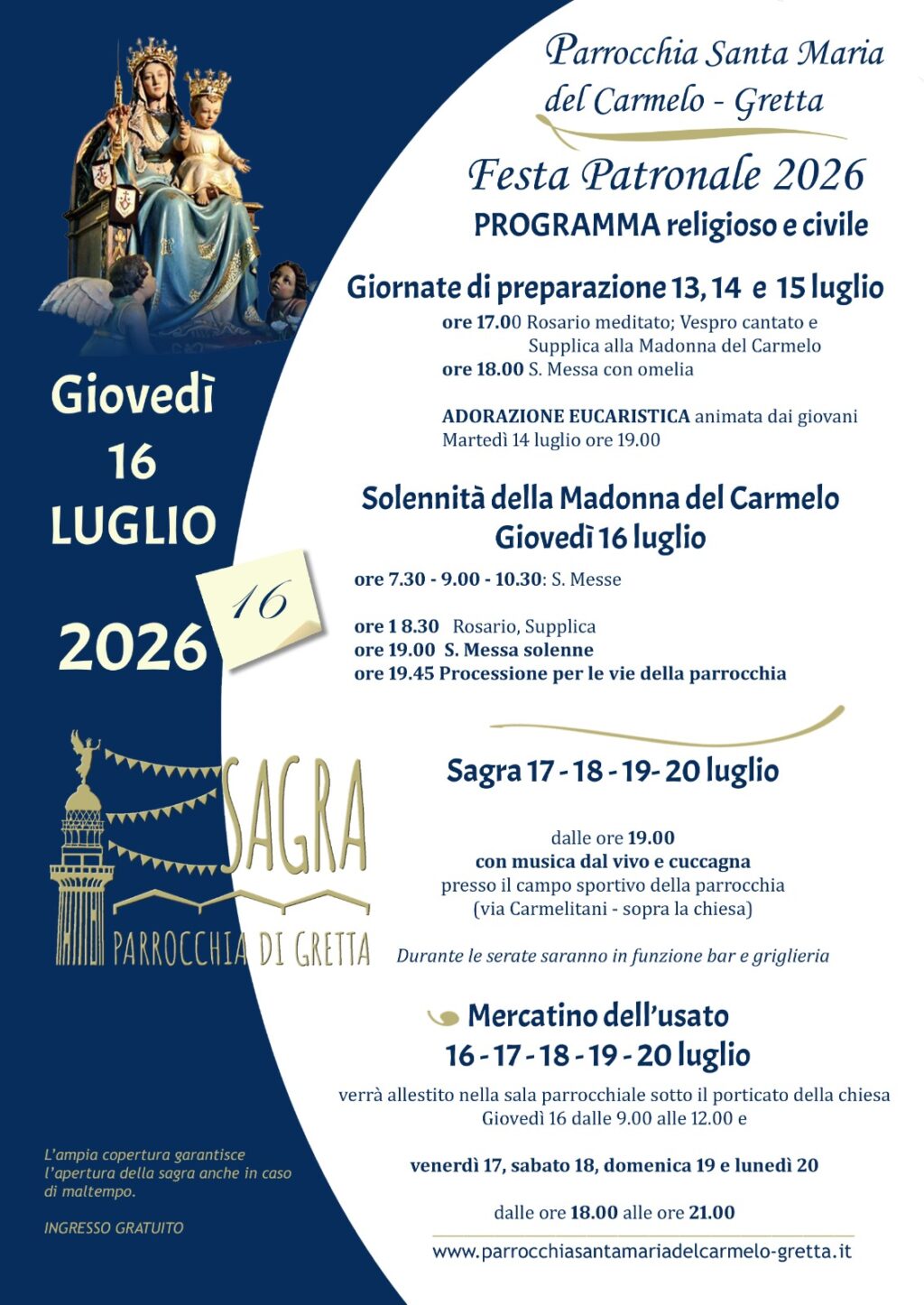 Festa patronale a Gretta, tra devozione e convivialità Festa patronale a Gretta, tra devozione e convivialità